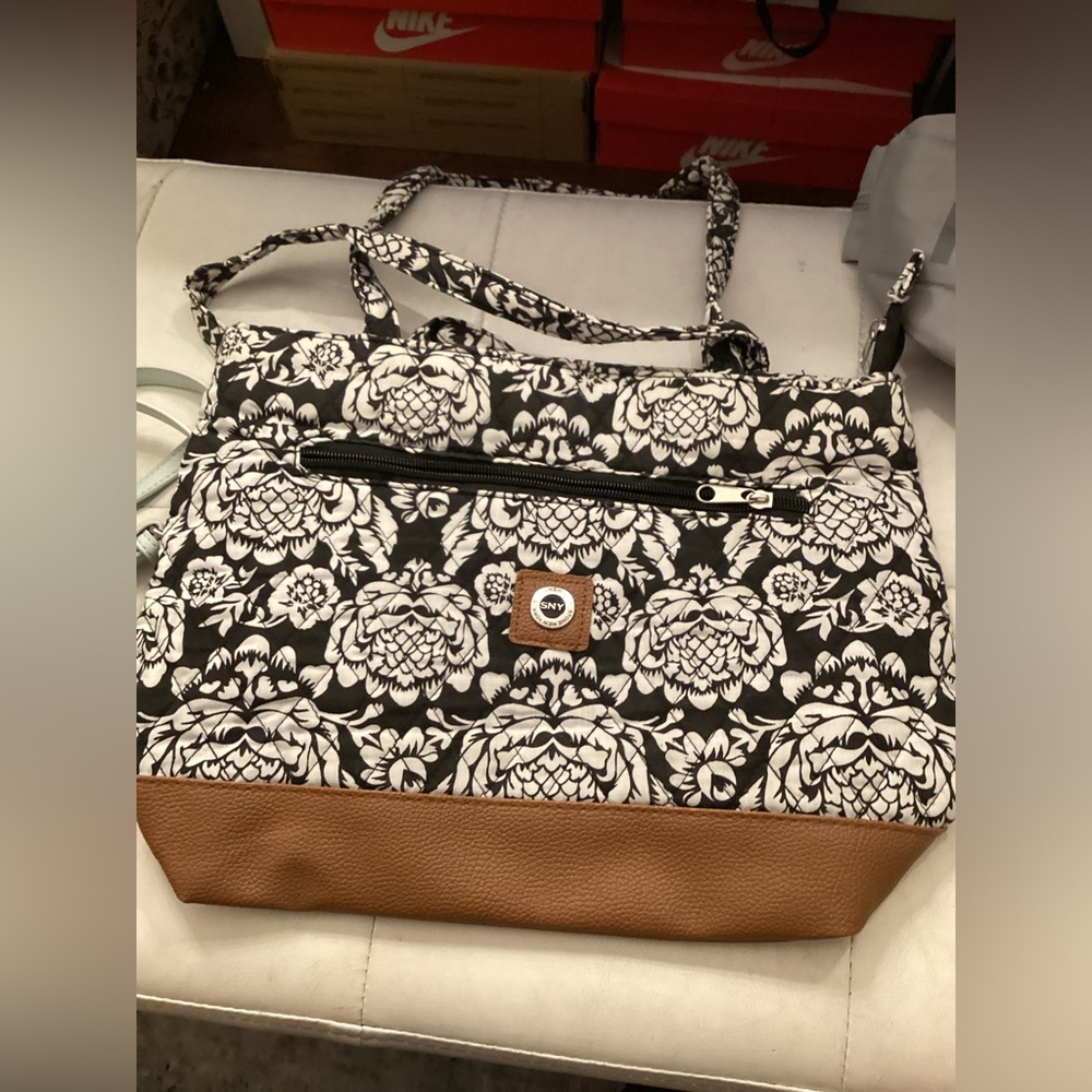 Black n White Fabric Purse